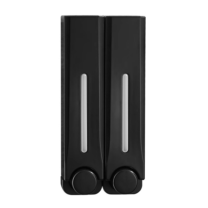 Диспенсър за сапун, стенен монтаж за баня и кухня, пластмасов, с ръчно натискане, модерен минималистичен стил