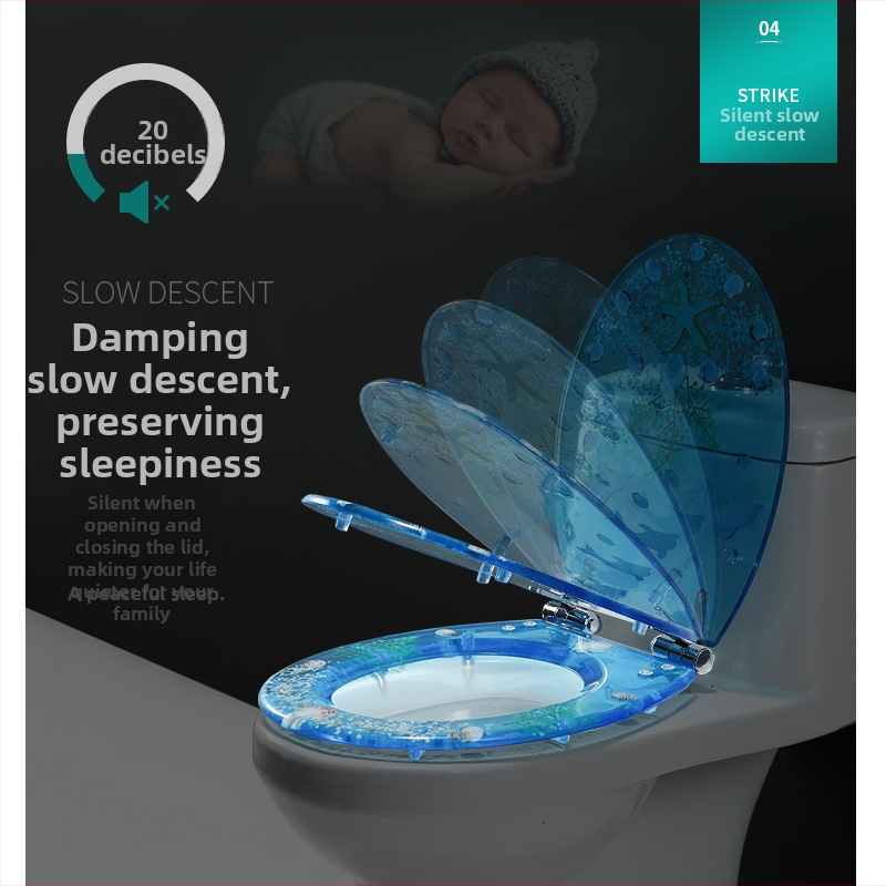 Капак за тоалетна, универсално усилен дизайн; материал: UF смола; марка: Home Now; стил: Стандарт, модерен минимализъм; буфер: Да; фиксирани панти