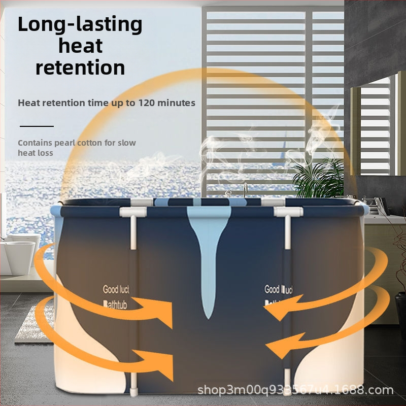 Сгъваема вана‑кофа за възрастни, за къпане, материал: найлонова материя; стил: двойна, сгъваема, повишена височина.