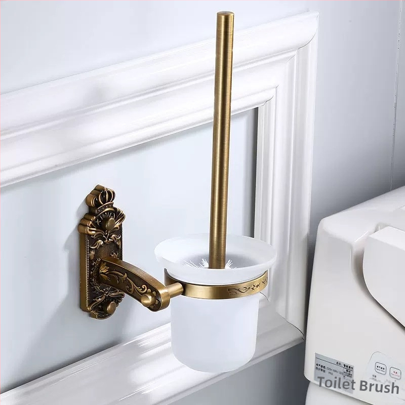 Eiropas stila dvieļu turētājs, antīks komplekts vannas istabai, Space alumīnijs, sienas stiprinājums, ar vintage izgreznotiem metāla elementiem