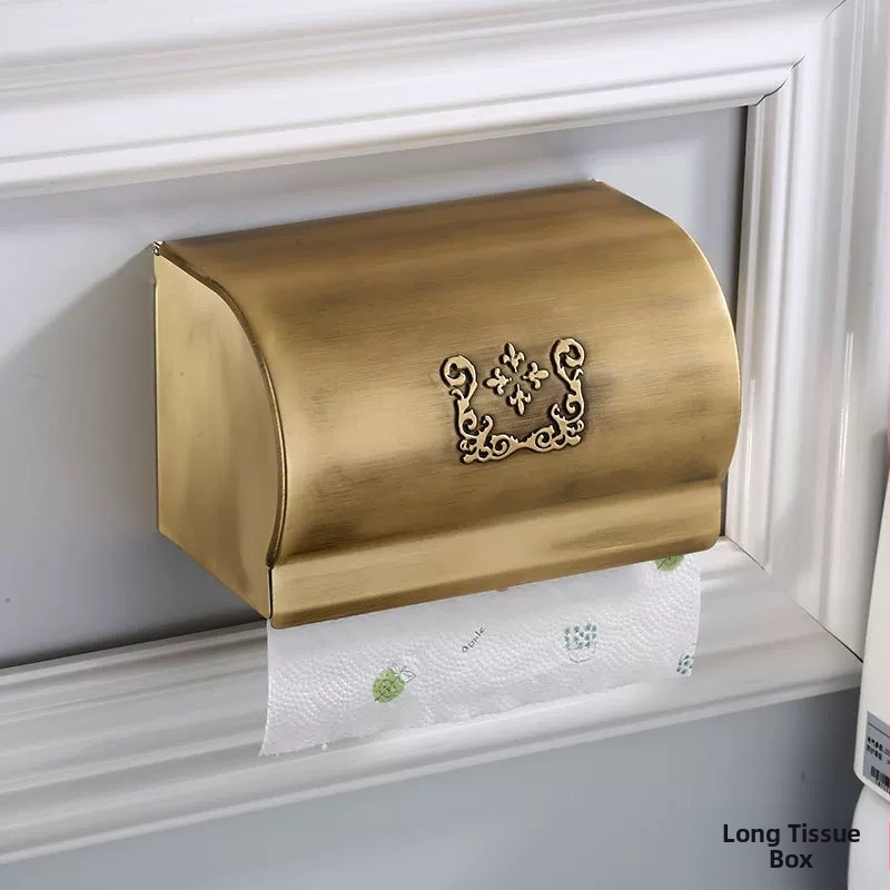 Eiropas stila dvieļu turētājs, antīks komplekts vannas istabai, Space alumīnijs, sienas stiprinājums, ar vintage izgreznotiem metāla elementiem