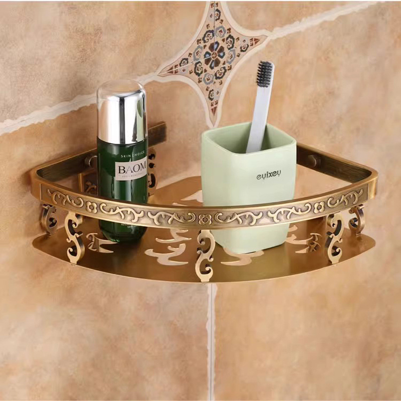 Eiropas stila dvieļu turētājs, antīks komplekts vannas istabai, Space alumīnijs, sienas stiprinājums, ar vintage izgreznotiem metāla elementiem