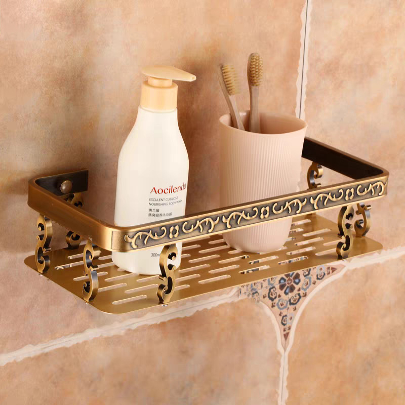 Eiropas stila dvieļu turētājs, antīks komplekts vannas istabai, Space alumīnijs, sienas stiprinājums, ar vintage izgreznotiem metāla elementiem