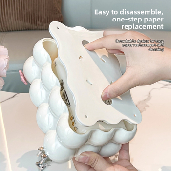 Κουτί χαρτομάντιλων — Μοντέρνος σχεδιασμός από PP, μοντέλο HL-9668569, κατάλληλο για αυτοκίνητο, σαλόνι και μπάνιο, με μηχανισμό εξαγωγής χαρτομάντιλων