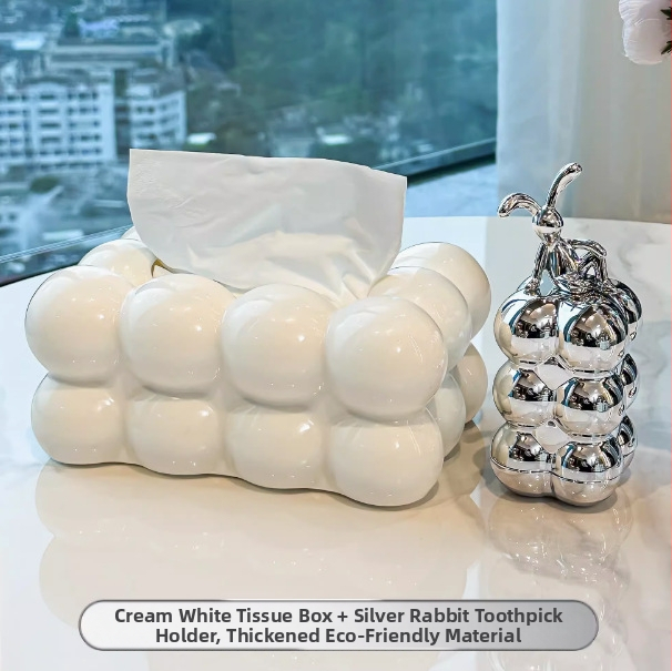 Zsebkendő-doboz – modern PP anyag, modell HL-9668569, alkalmas autóba, nappaliba és fürdőbe, kihúzható zsebkendő mechanizmussal