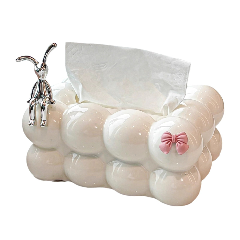 Zsebkendő-doboz – modern PP anyag, modell HL-9668569, alkalmas autóba, nappaliba és fürdőbe, kihúzható zsebkendő mechanizmussal