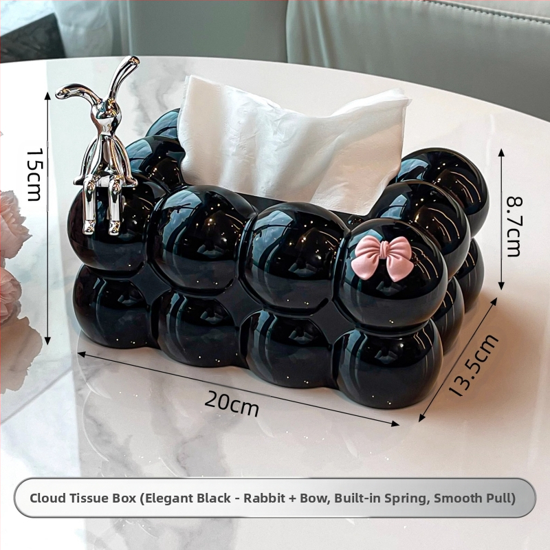 Zsebkendő-doboz – modern PP anyag, modell HL-9668569, alkalmas autóba, nappaliba és fürdőbe, kihúzható zsebkendő mechanizmussal