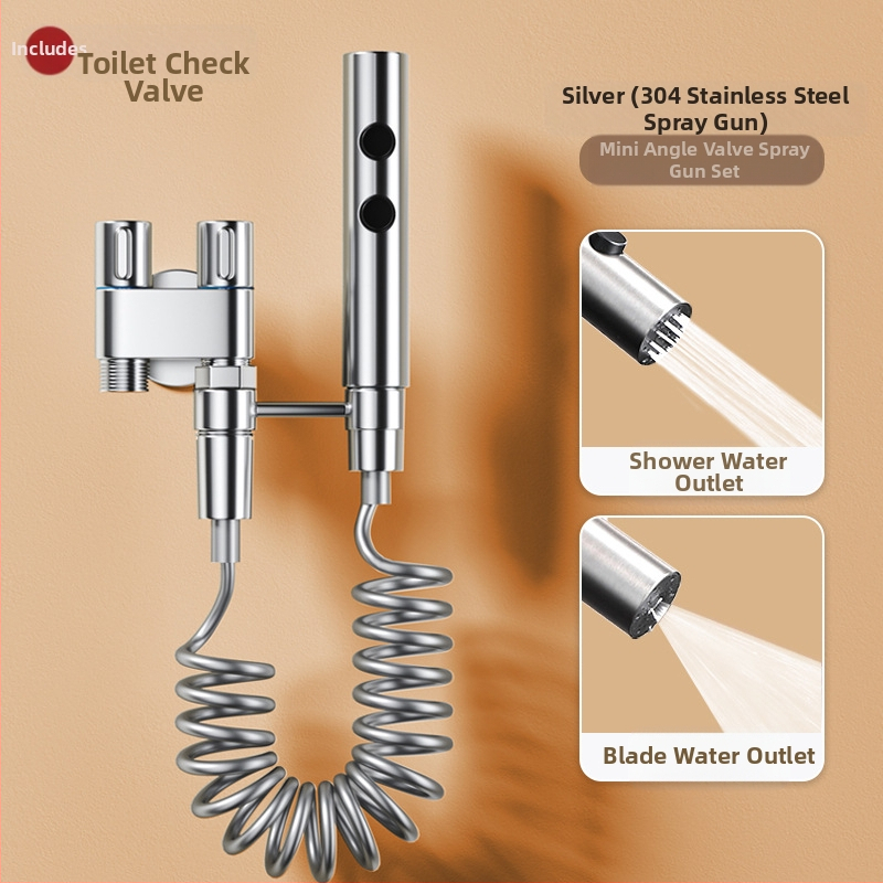 Дюза за промиване на тоалетната с медно тяло, високо налягане за почистване, за домашна употреба
