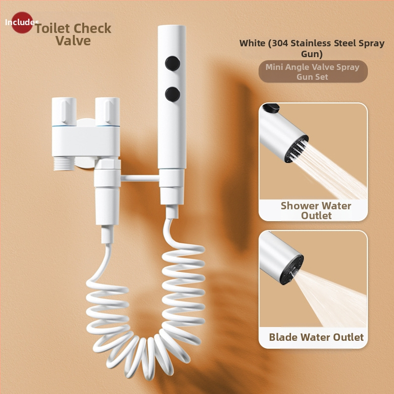 Дюза за промиване на тоалетната с медно тяло, високо налягане за почистване, за домашна употреба