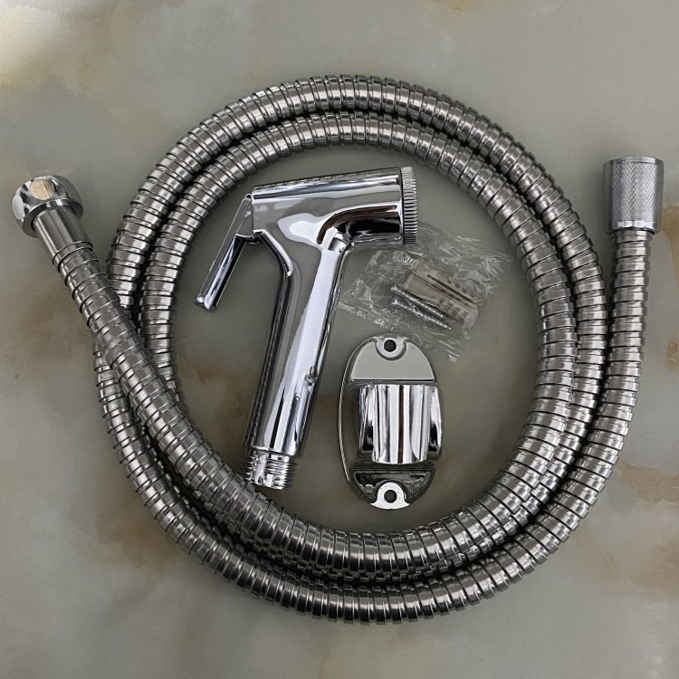 Set spray pentru toaletă cu duș - conectare 4 puncte, corp din plastic, funcție ploaie, procesare UV, model Washer Set