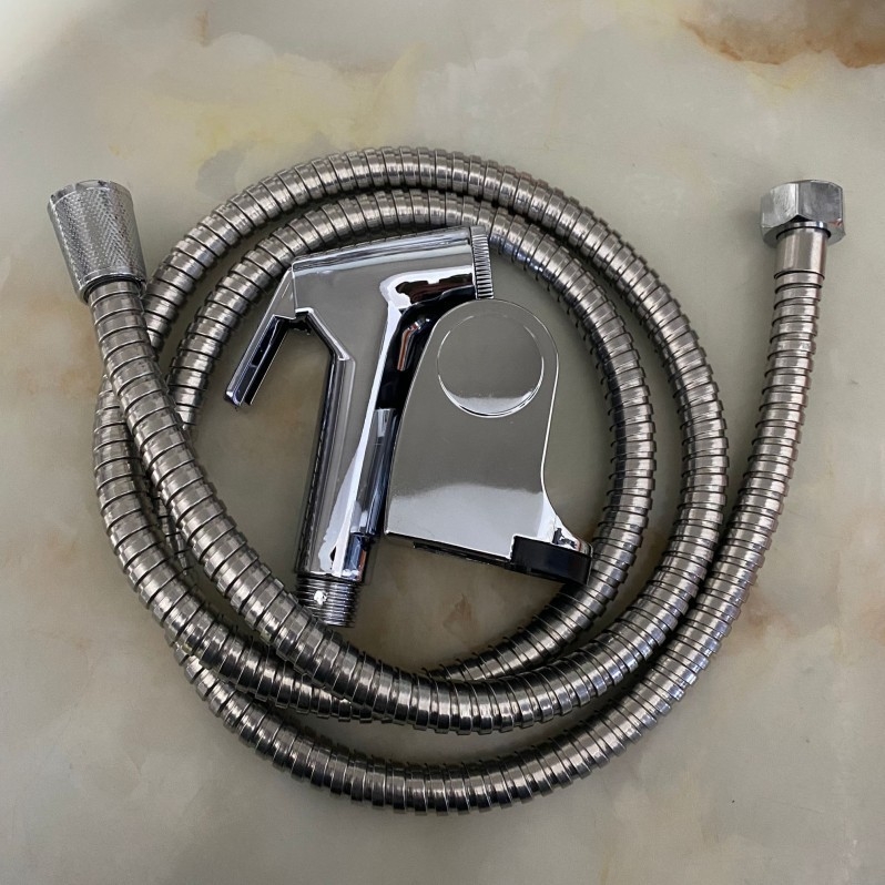 Set spray pentru toaletă cu duș - conectare 4 puncte, corp din plastic, funcție ploaie, procesare UV, model Washer Set