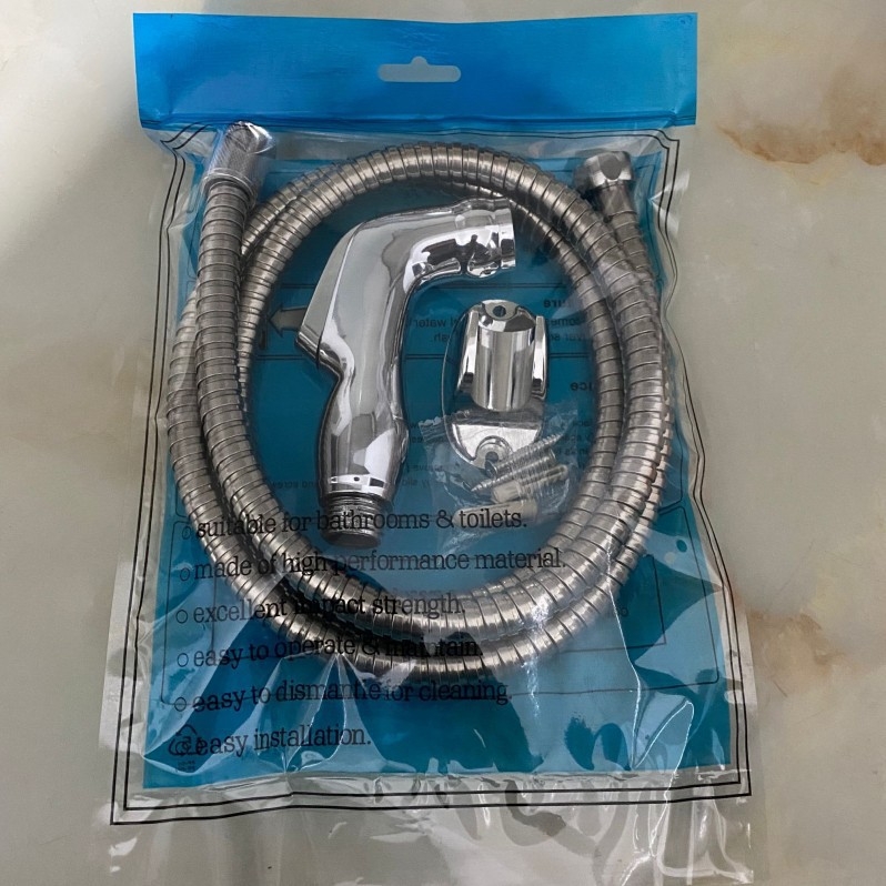 Set spray pentru toaletă cu duș - conectare 4 puncte, corp din plastic, funcție ploaie, procesare UV, model Washer Set