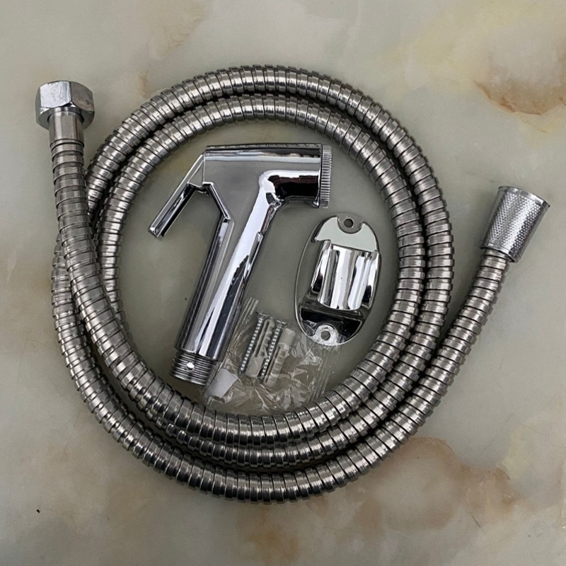 Set spray pentru toaletă cu duș - conectare 4 puncte, corp din plastic, funcție ploaie, procesare UV, model Washer Set