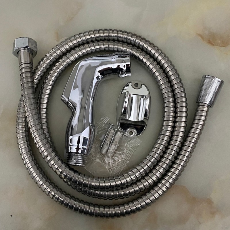 Set spray pentru toaletă cu duș - conectare 4 puncte, corp din plastic, funcție ploaie, procesare UV, model Washer Set