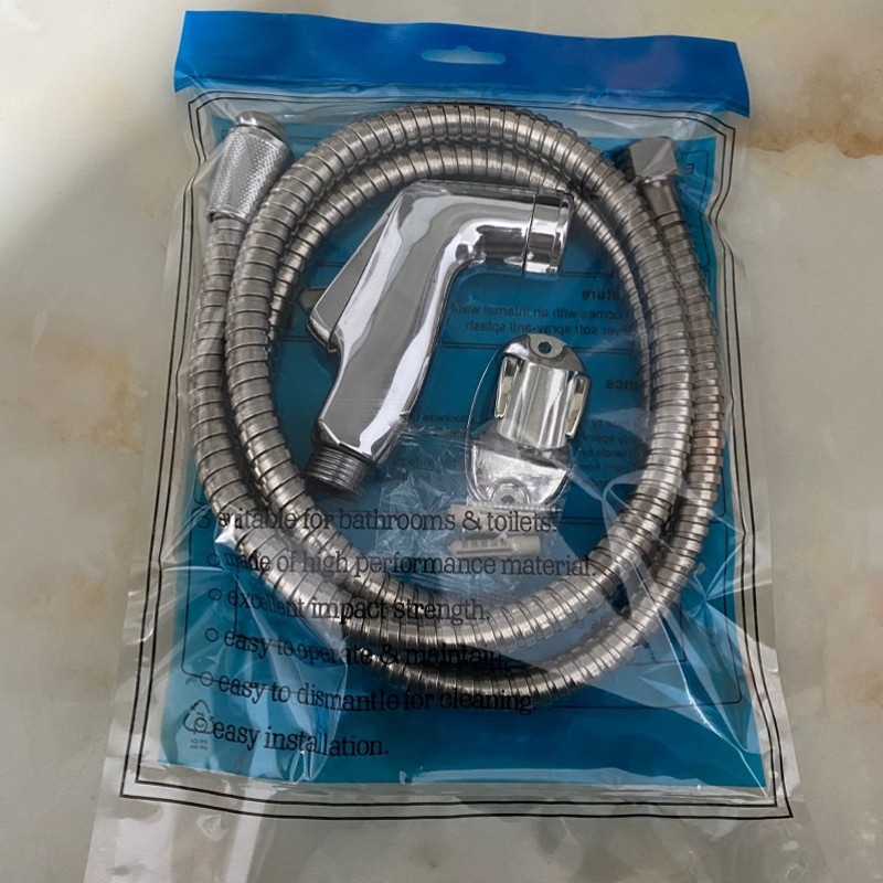 Set spray pentru toaletă cu duș - conectare 4 puncte, corp din plastic, funcție ploaie, procesare UV, model Washer Set