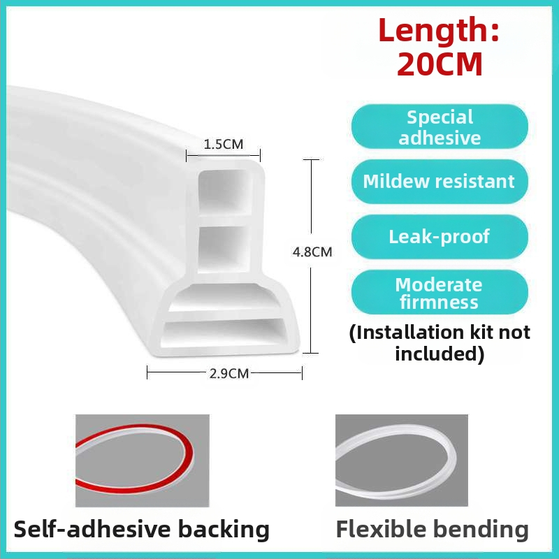 Самозалепваща водоустойчива бариерна лента за баня, душ, тоалет и кухня; марка Qian hoarding; Сертификация: Няма; Без рама: Не