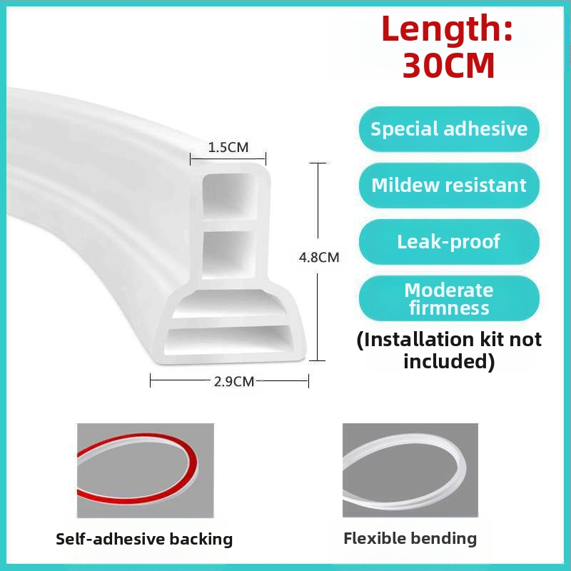 Самозалепваща водоустойчива бариерна лента за баня, душ, тоалет и кухня; марка Qian hoarding; Сертификация: Няма; Без рама: Не