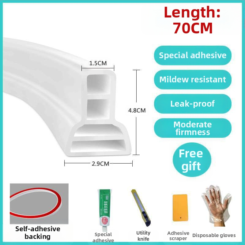 Самозалепваща водоустойчива бариерна лента за баня, душ, тоалет и кухня; марка Qian hoarding; Сертификация: Няма; Без рама: Не