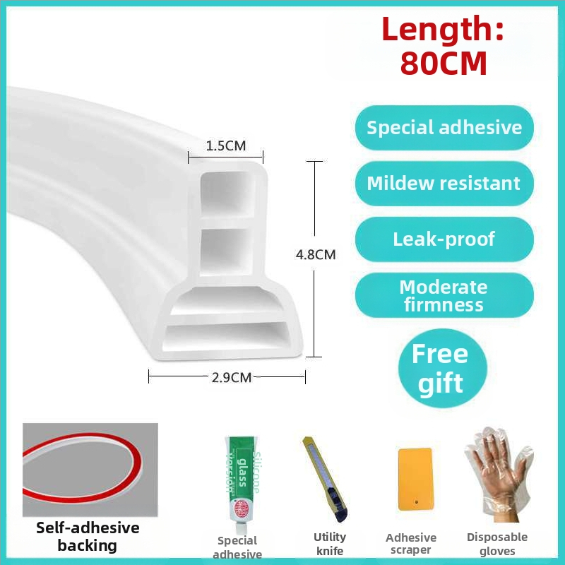 Самозалепваща водоустойчива бариерна лента за баня, душ, тоалет и кухня; марка Qian hoarding; Сертификация: Няма; Без рама: Не