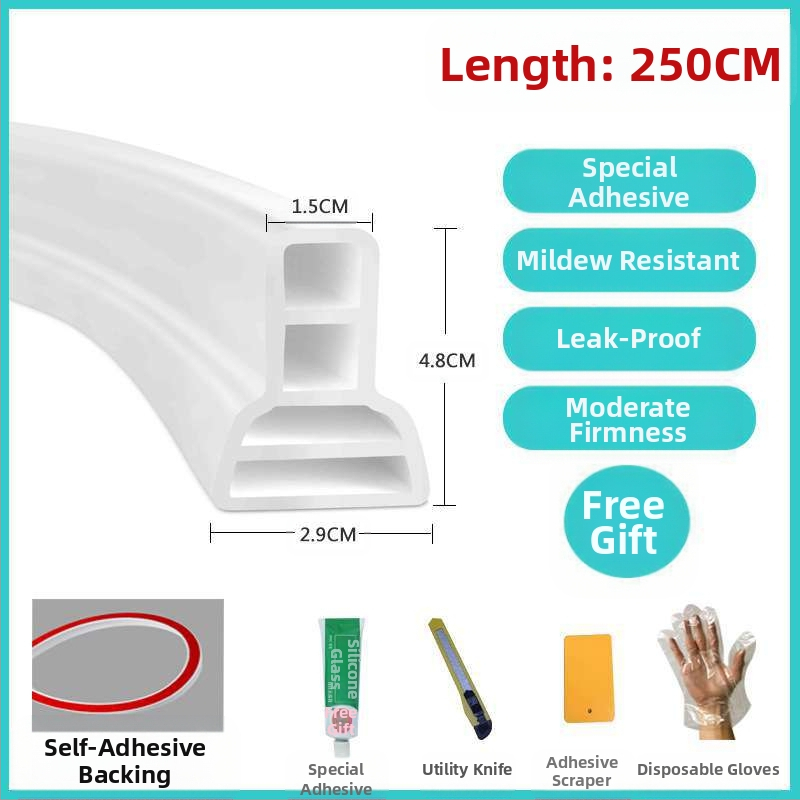 Самозалепваща водоустойчива бариерна лента за баня, душ, тоалет и кухня; марка Qian hoarding; Сертификация: Няма; Без рама: Не