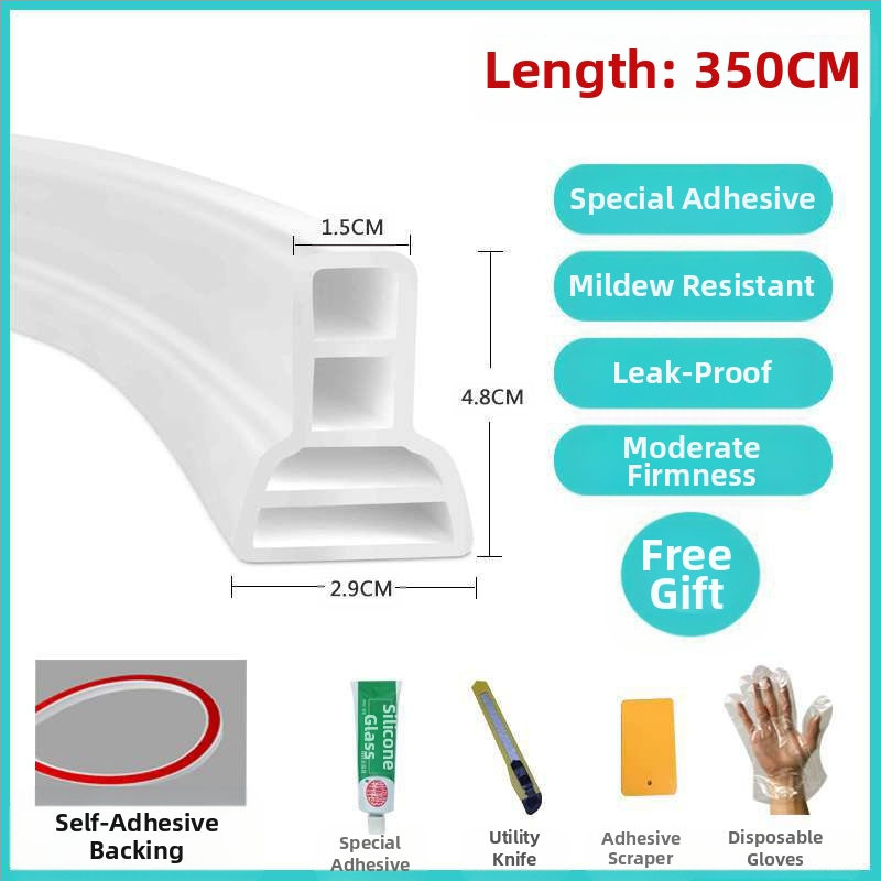 Самозалепваща водоустойчива бариерна лента за баня, душ, тоалет и кухня; марка Qian hoarding; Сертификация: Няма; Без рама: Не