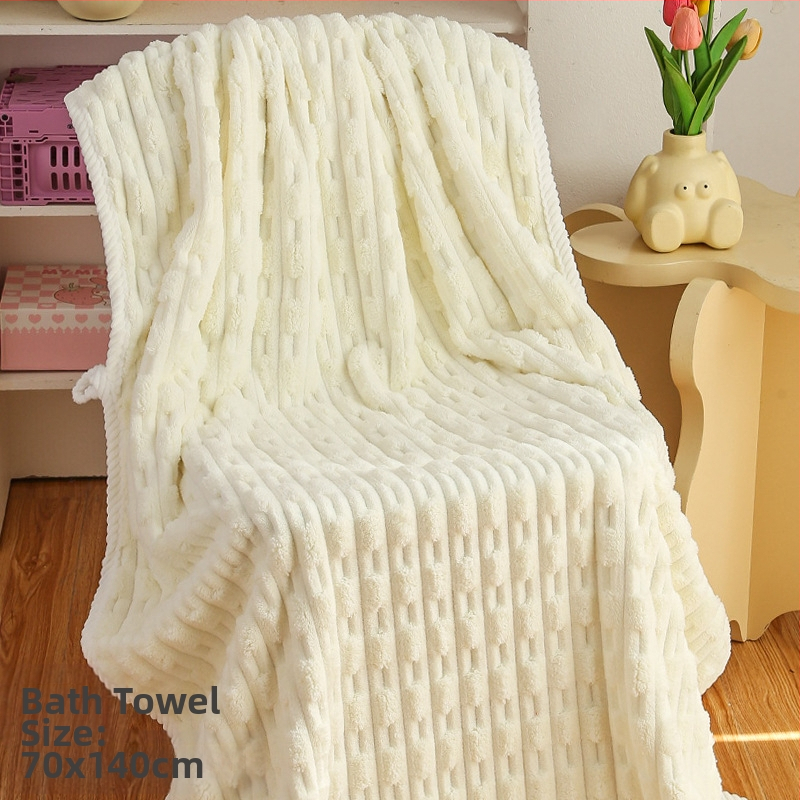 Set de prosoape de baie din bumbac 100%, fire 150D, greutate sub 50 g, set de două prosoape pentru adulți