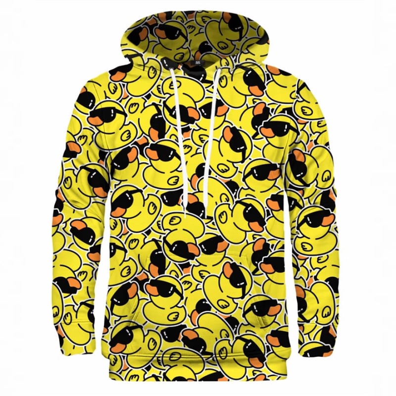 Hanorac cu glugă | Croială Slim, Imprimare 3D cu model animal, Guler rotund, Poliester 96%