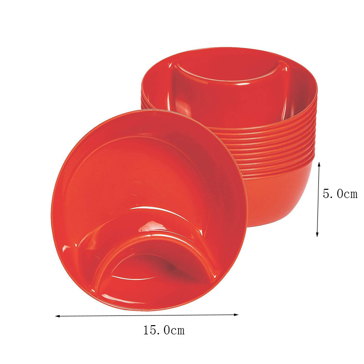 Plastična zdjela za grickalice, okrugla, mikrovalnu sigurna, površina: injekcijsko oblikovana, mogućnost ispisa logotipa