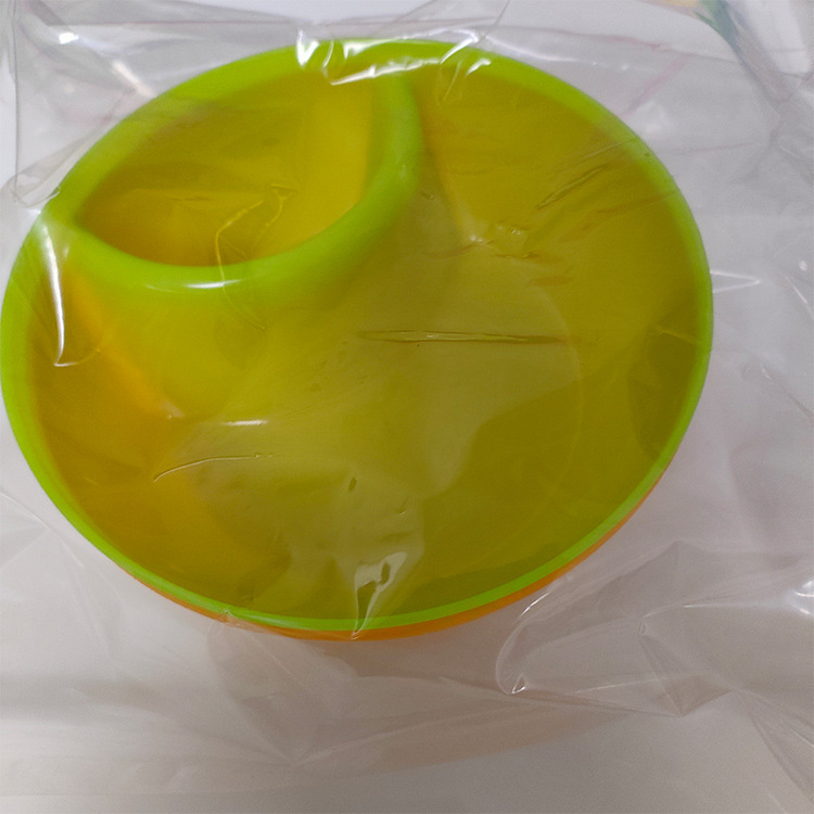 Plastična zdjela za grickalice, okrugla, mikrovalnu sigurna, površina: injekcijsko oblikovana, mogućnost ispisa logotipa