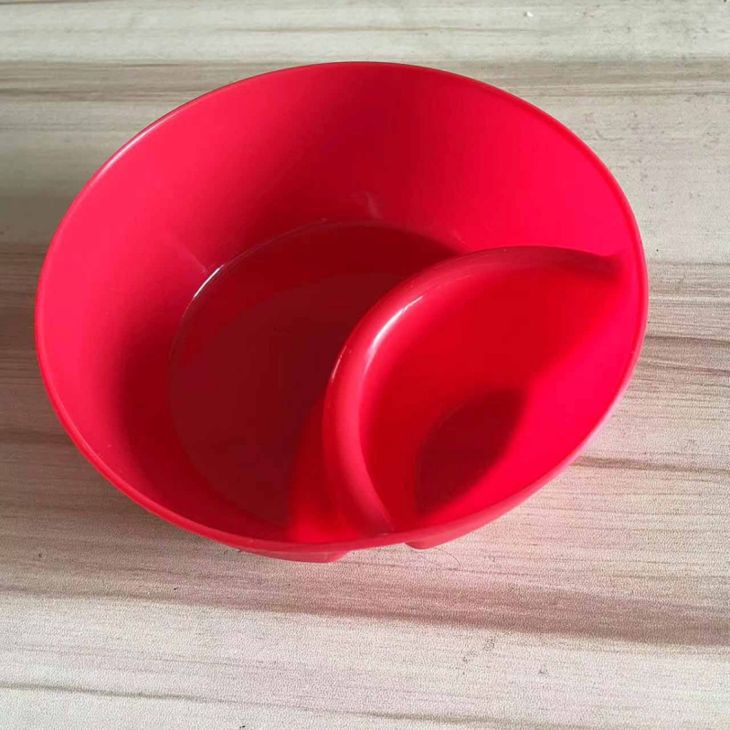 Plastična zdjela za grickalice, okrugla, mikrovalnu sigurna, površina: injekcijsko oblikovana, mogućnost ispisa logotipa