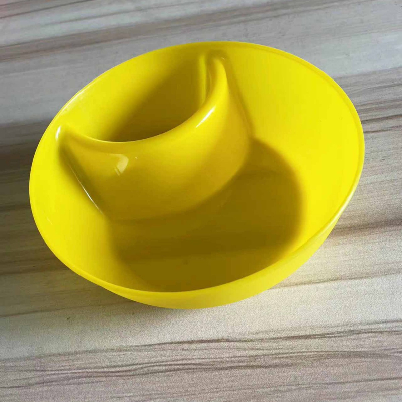 Plastična zdjela za grickalice, okrugla, mikrovalnu sigurna, površina: injekcijsko oblikovana, mogućnost ispisa logotipa