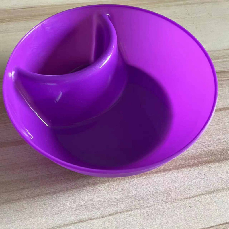 Plastična zdjela za grickalice, okrugla, mikrovalnu sigurna, površina: injekcijsko oblikovana, mogućnost ispisa logotipa