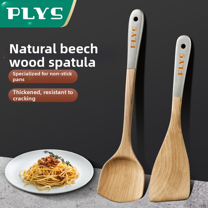 Medinė kepimo mentelė iš PLYS/Pales — aukštos temperatūros atsparus virtuvės įrankis