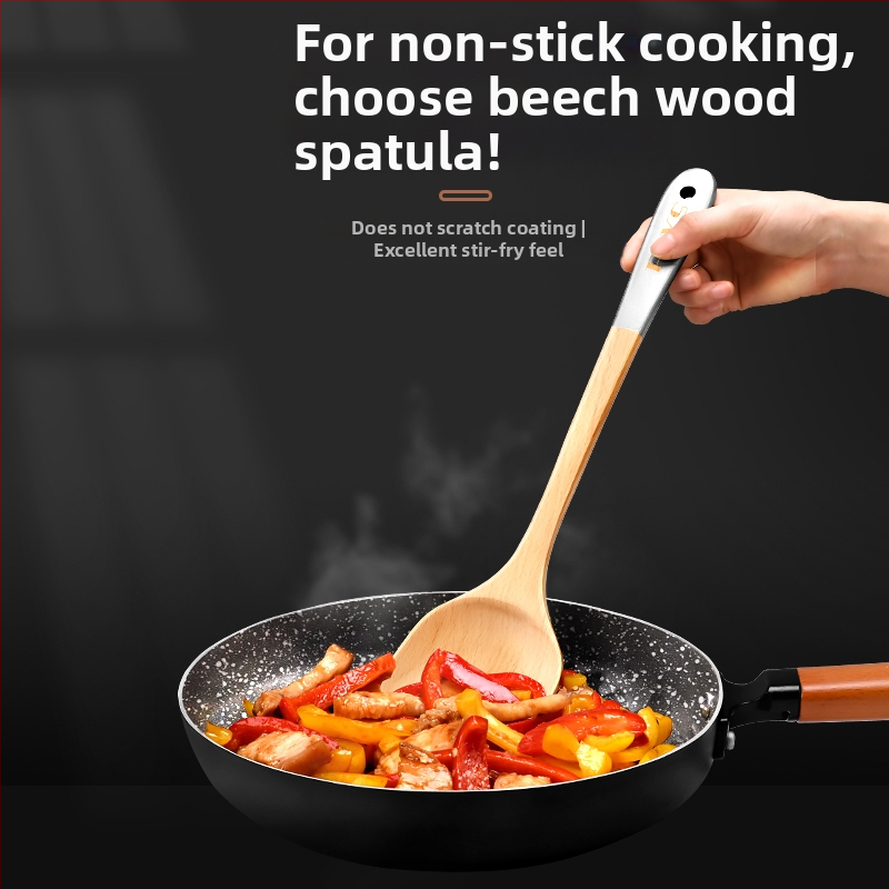 Дървена кухненска лопатка от PLYS/Pales — прибор за готвене с висока температурна устойчивост