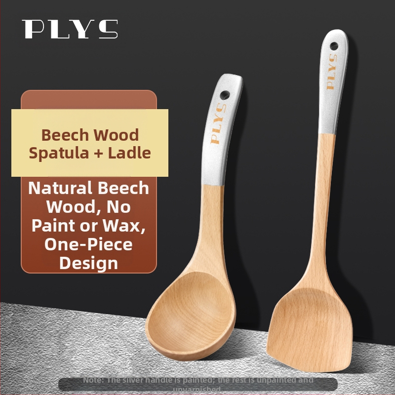 Puidust spaatel köögitarvik PLYS/Pales — kõrge temperatuuriga vastupidav