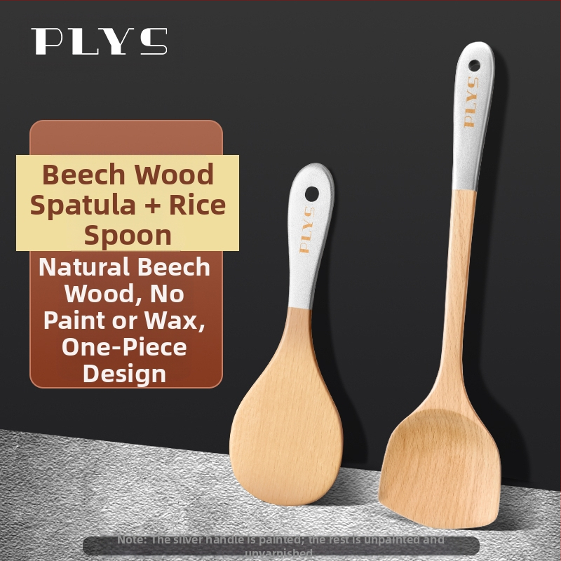Puidust spaatel köögitarvik PLYS/Pales — kõrge temperatuuriga vastupidav