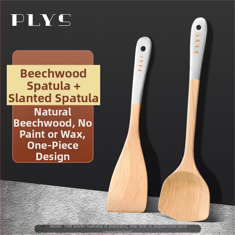 Puidust spaatel köögitarvik PLYS/Pales — kõrge temperatuuriga vastupidav