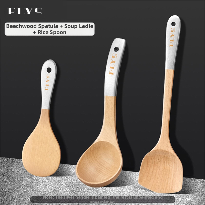 Puidust spaatel köögitarvik PLYS/Pales — kõrge temperatuuriga vastupidav