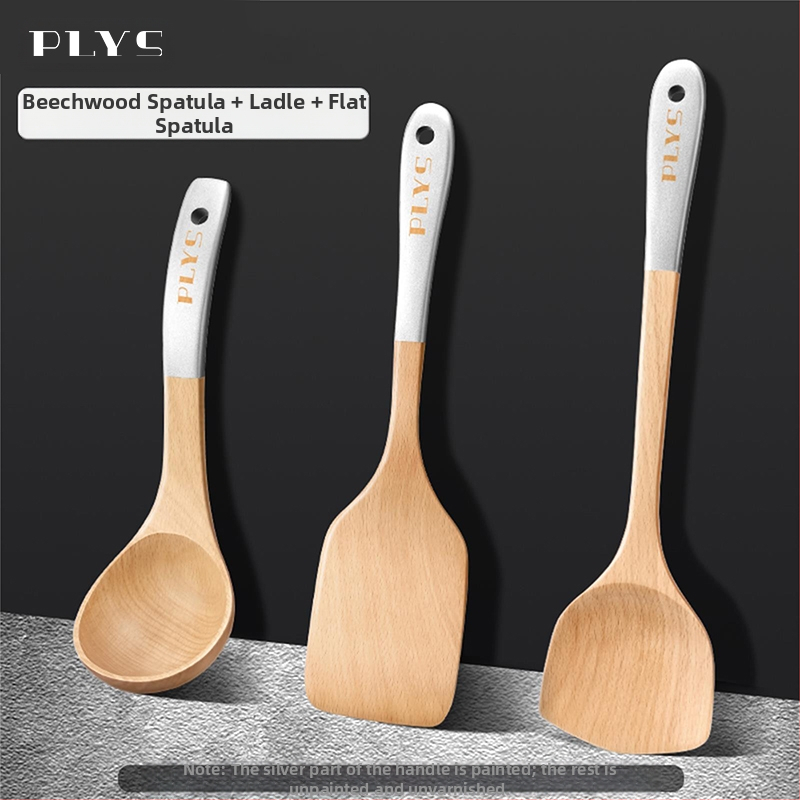 Puidust spaatel köögitarvik PLYS/Pales — kõrge temperatuuriga vastupidav