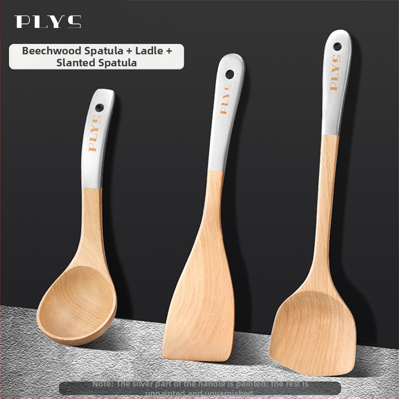 Puidust spaatel köögitarvik PLYS/Pales — kõrge temperatuuriga vastupidav