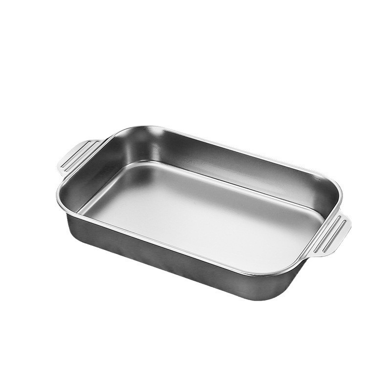 Nehrđajući čelični kvadratni pladanj za morsku hranu – višenamjenski, jednostavan za čišćenje, otporan na hrđu, 780 g