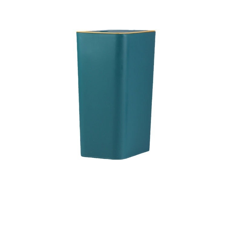 Mājas atkritumu tvertne ar vāku, spiedpogas atvēršana, kvadrātiska forma, 12 l, plastmasa