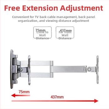 Universal τοίχου βάση για LCD monitor/TV, περιστρεφόμενη, αναπτυσσόμενη, ρυθμιζόμενη, μοντέλο W100, Creation Vision