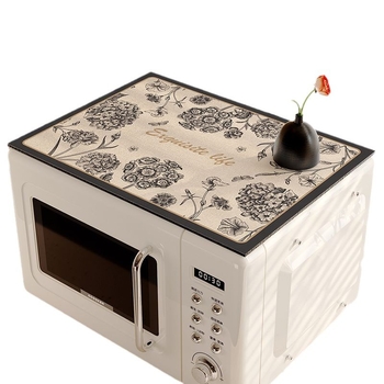 Shengyan кожена покривка за плот за микровълнова фурна и хладилник, водоустойчива, маслоустойчива, противохлъзгаща, правоъгълна, модерен минималистичен стил