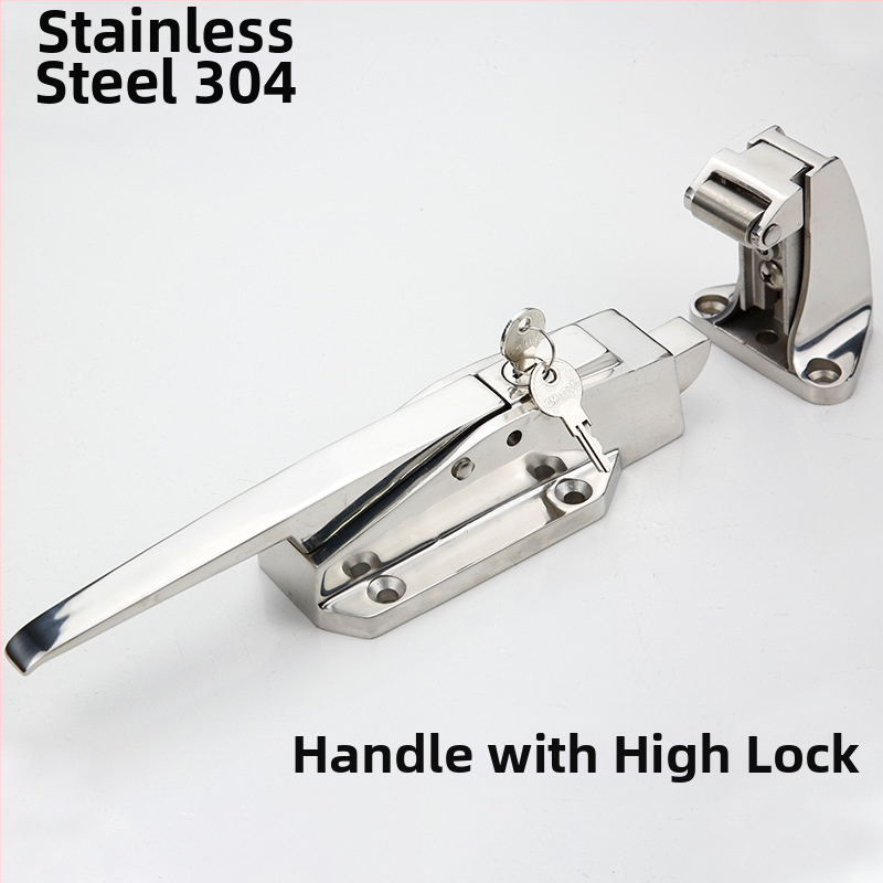 Drška za vrata s ključem, podesiva visina, model 1178, 304 nehrđajući čelik, ključnica tipa Core, za industrijske peći i opremu za hlađenje