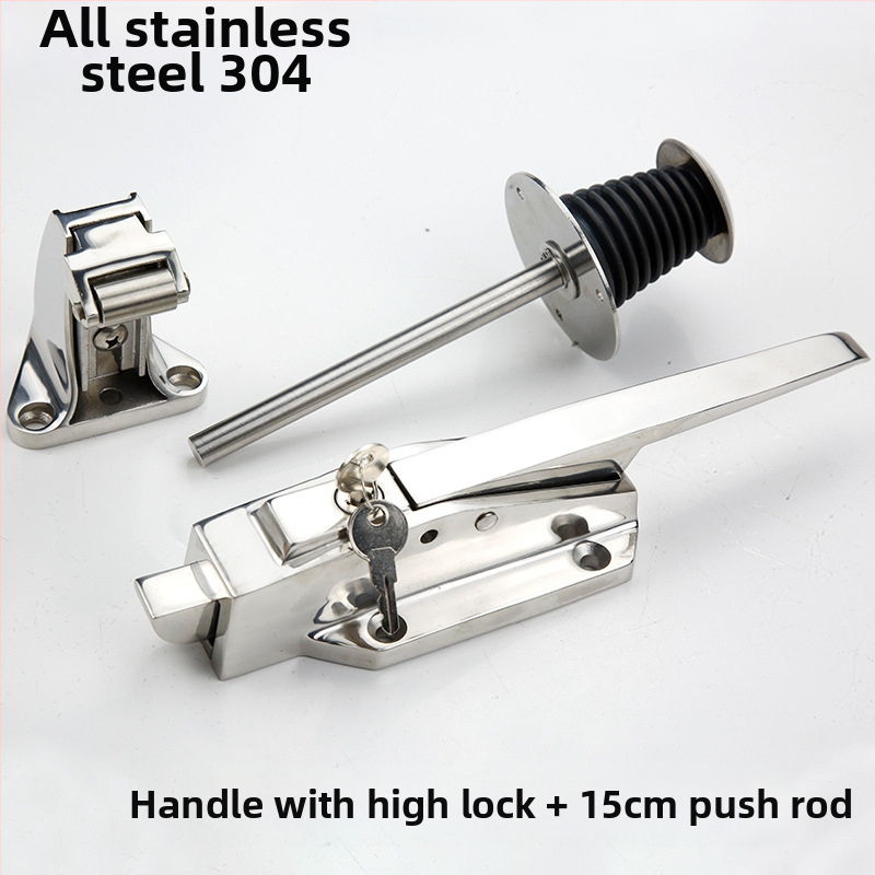 Drška za vrata s ključem, podesiva visina, model 1178, 304 nehrđajući čelik, ključnica tipa Core, za industrijske peći i opremu za hlađenje