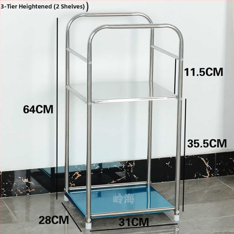 Kerek sarokasztal rozsdamentes acélból, tárolóval, fém vázzal, modell 400, szerelés szükséges