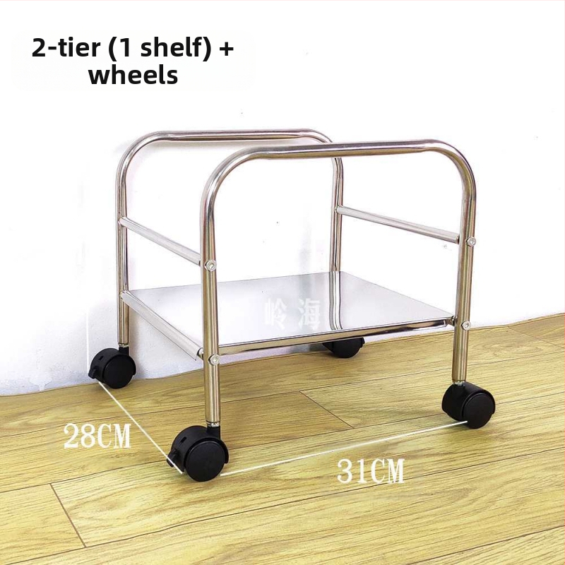 Kerek sarokasztal rozsdamentes acélból, tárolóval, fém vázzal, modell 400, szerelés szükséges