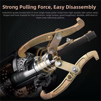 Εργαλείο αφαίρεσης ρουλεμάν με τρεις σιαγόνες – Πολυλειτουργικός τρίχειρας ελκτήρας, Παγκόσμιος εξαγωγέας, Χάλυβας άνθρακα, Σειρά ελκτών