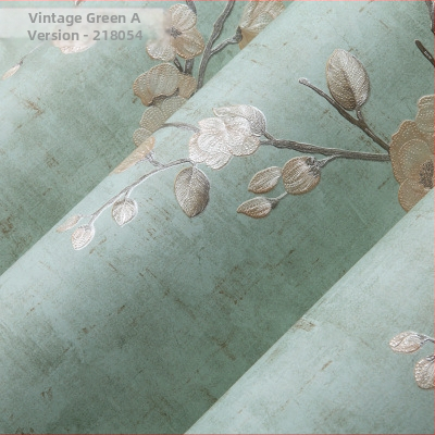 3D falin tapéta AB mintával, retró amerikai pastoraális virágos dizájn, hálószoba és nappali számára (anyag: nem szövött anyag; stílus: pastoraális; minta: AB)